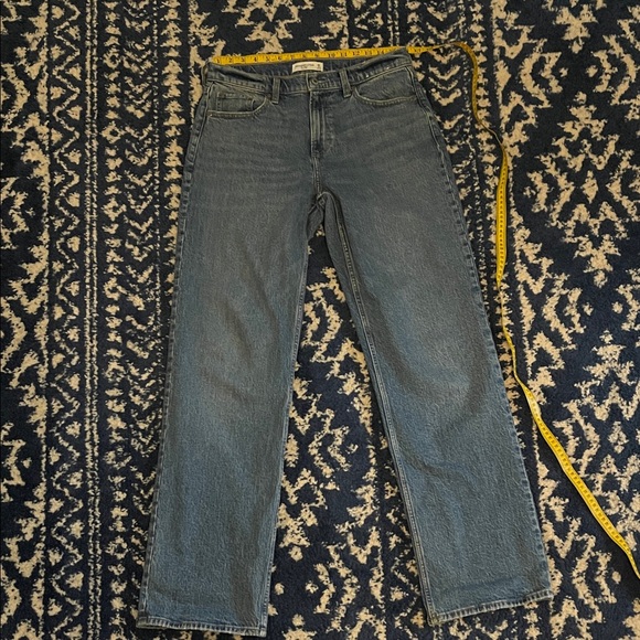 Abercrombie & Fitch Women's Low Rise Baggy *extra long* Jeans - Picture 5 of 7